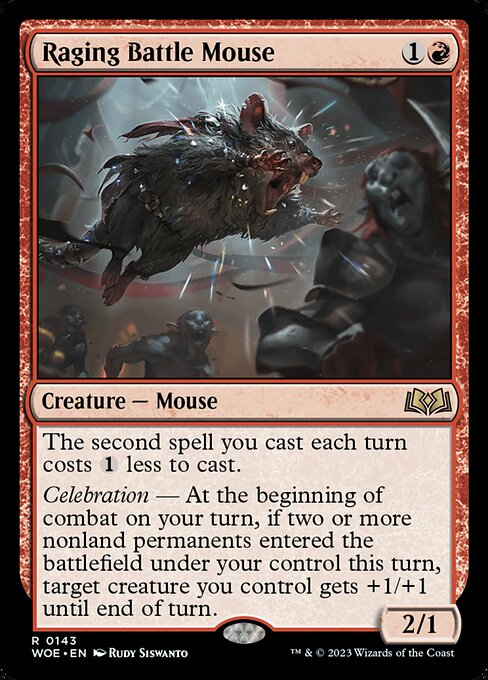 Raging Battle Mouse from Wilds of Eldraine