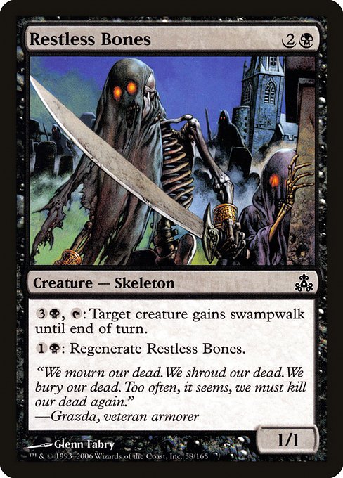 Restless Bones highlighted card art