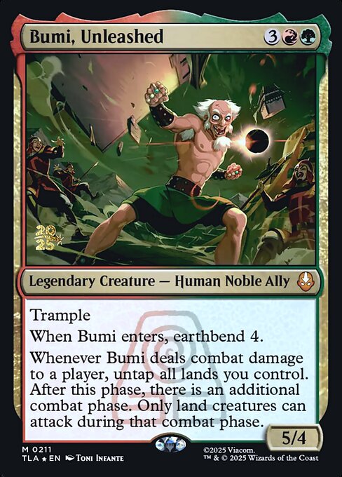 Bumi, Unleashed from Avatar: The Last Airbender Promos