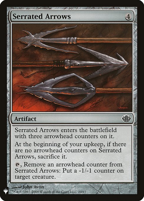 Serrated Arrows highlighted card art