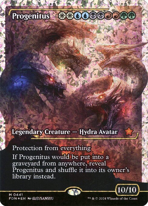 Progenitus highlighted card art