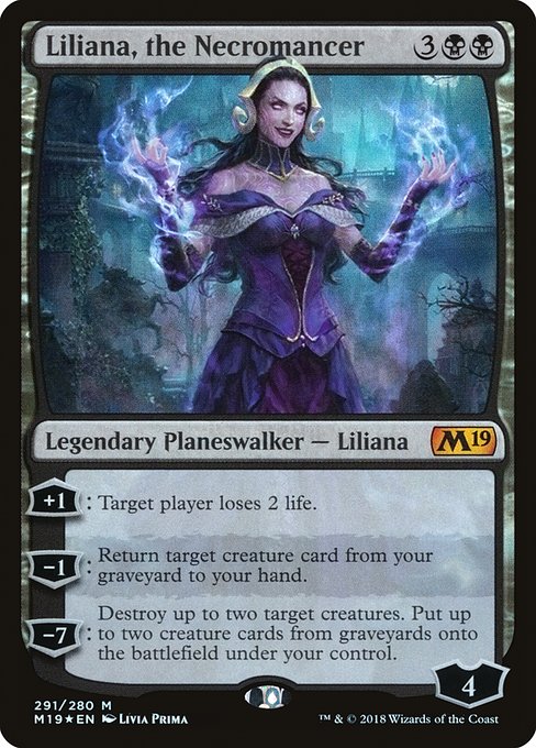 Liliana, the Necromancer highlighted card art