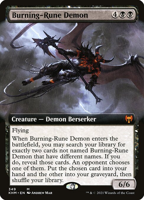Burning-Rune Demon from Kaldheim