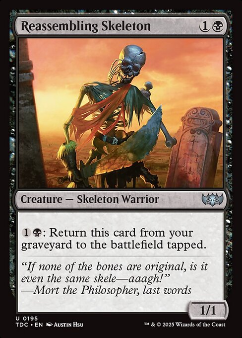 Reassembling Skeleton highlighted card art