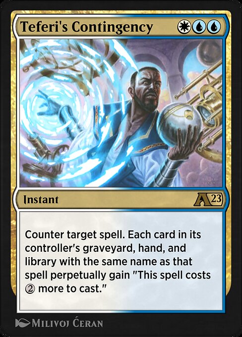 Teferi's Contingency highlighted card art