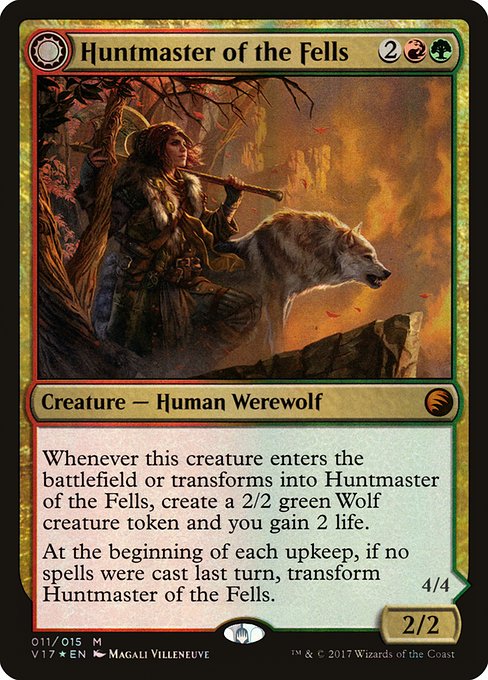 Huntmaster of the Fells // Ravager of the Fells from From the Vault: Transform