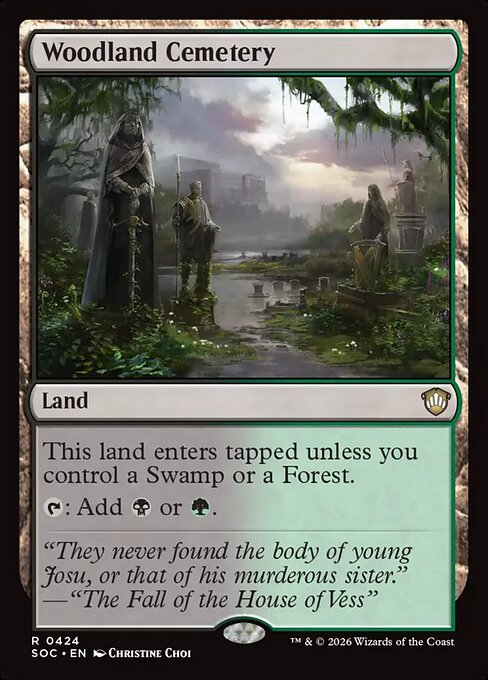Woodland Cemetery highlighted card art
