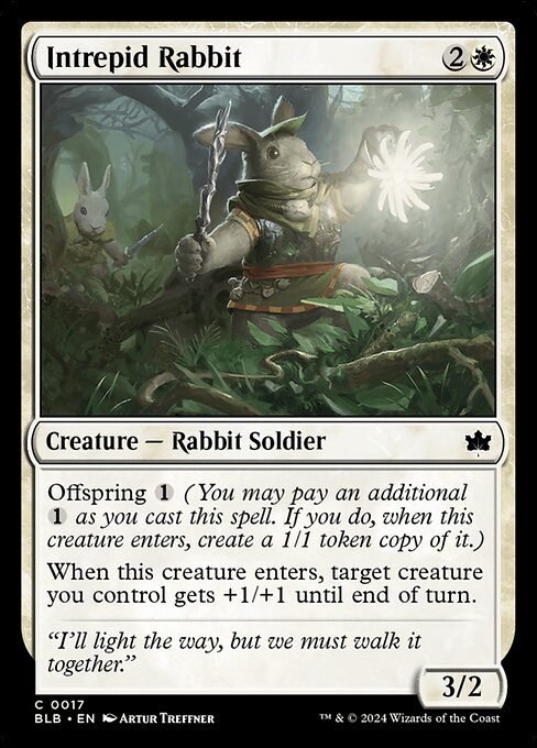 Intrepid Rabbit highlighted card art