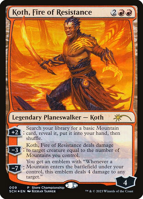 Koth, Fire of Resistance highlighted card art