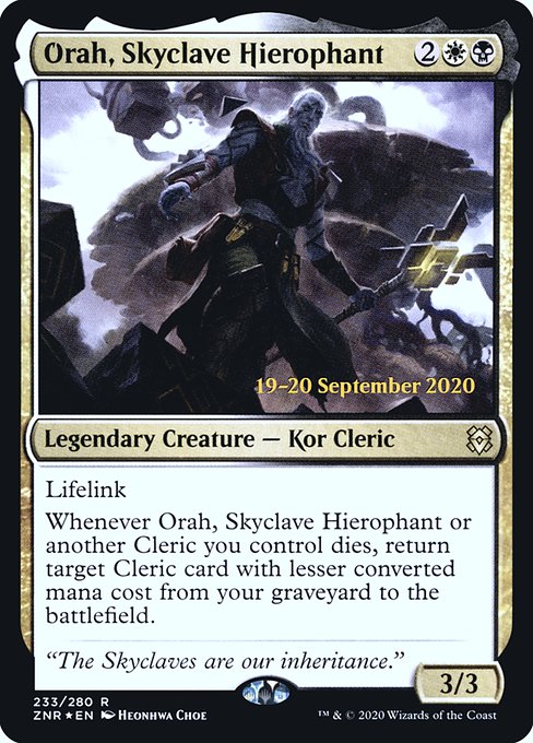 Orah, Skyclave Hierophant from Zendikar Rising Promos