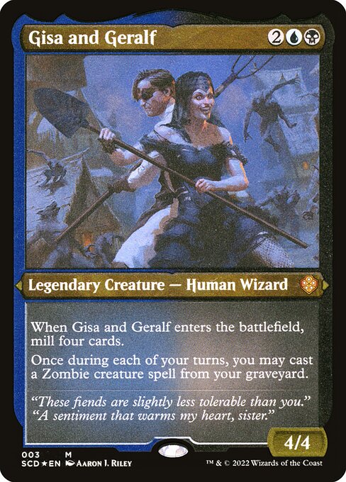 Gisa and Geralf from Starter Commander Decks