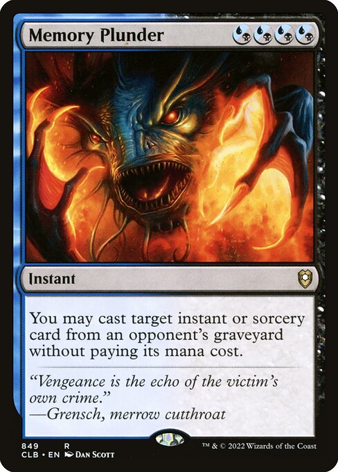 Memory Plunder highlighted card art