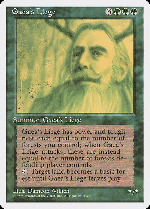Gaea's Liege from Fourth Edition