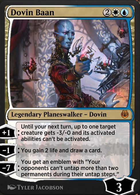 Dovin Baan highlighted card art