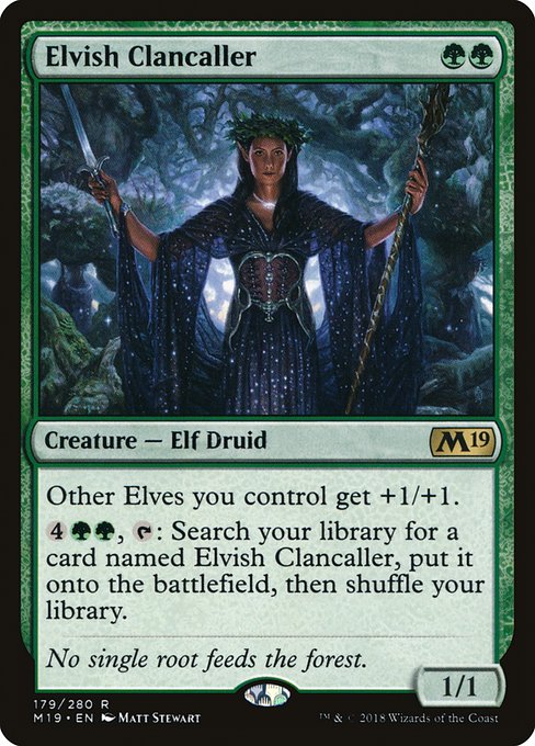 Elvish Clancaller from Core Set 2019