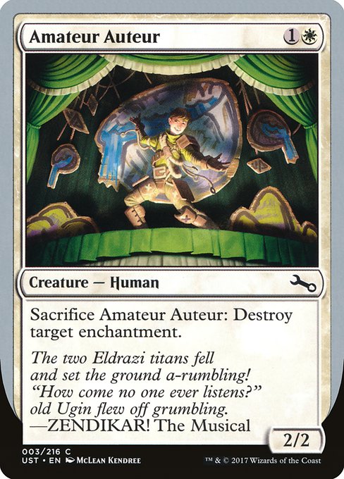 Amateur Auteur highlighted card art
