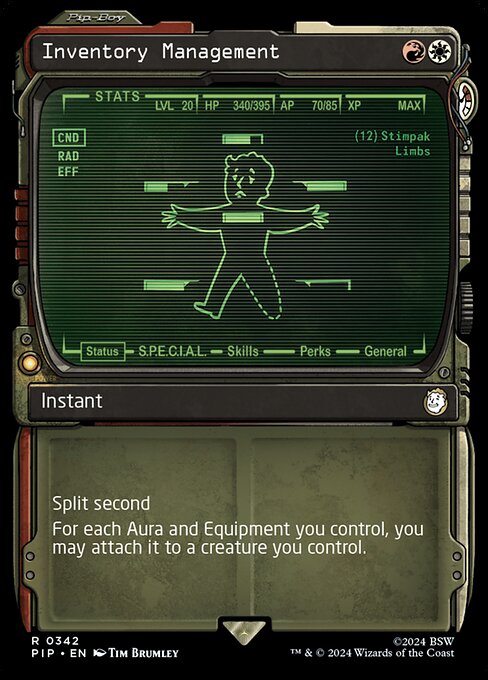 Inventory Management from Fallout