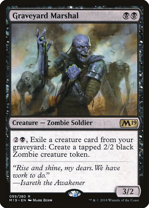Graveyard Marshal highlighted card art