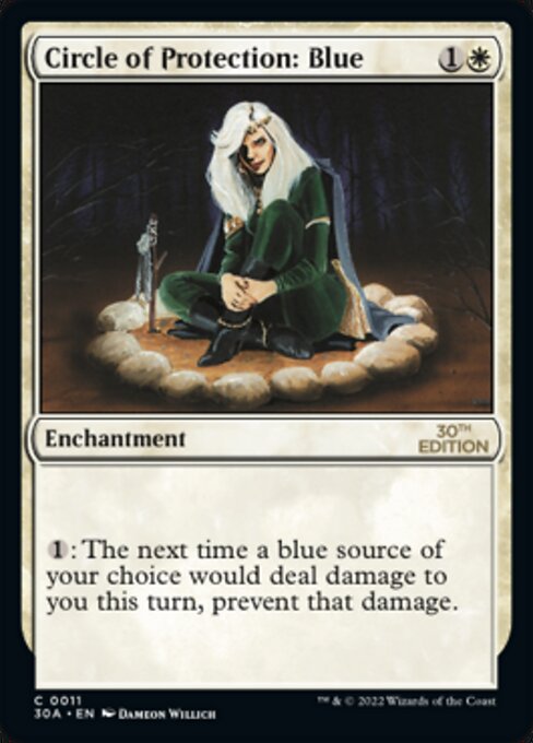 Circle of Protection: Blue highlighted card art