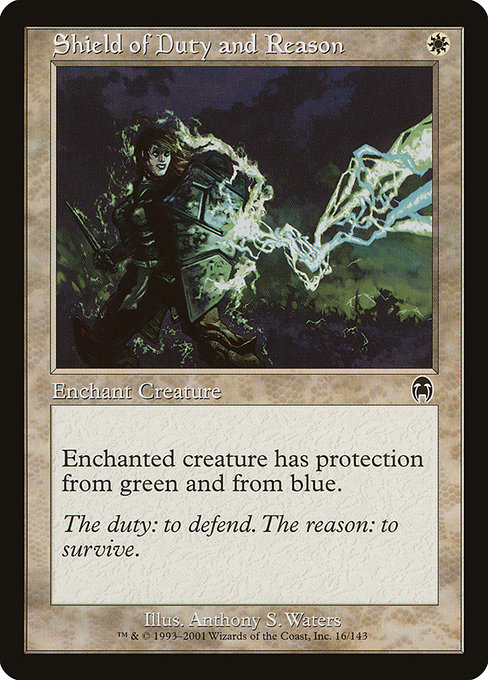 Shield of Duty and Reason highlighted card art