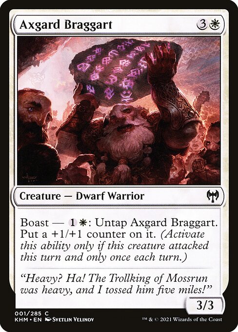 Axgard Braggart highlighted card art