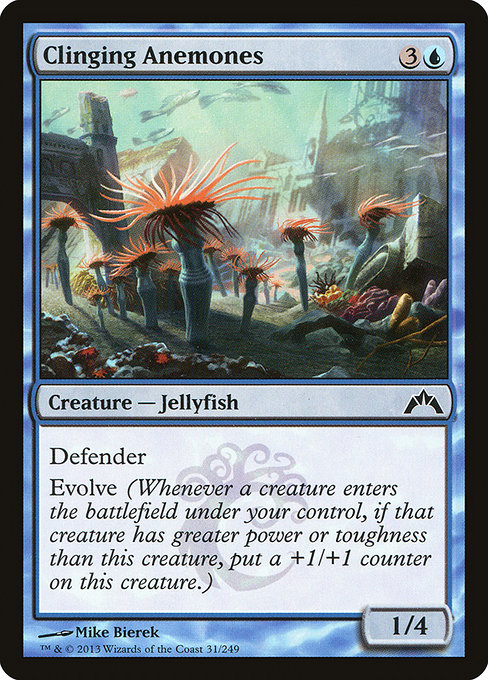 Clinging Anemones highlighted card art