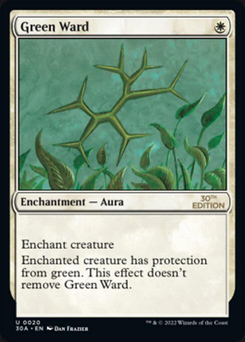 Green Ward highlighted card art