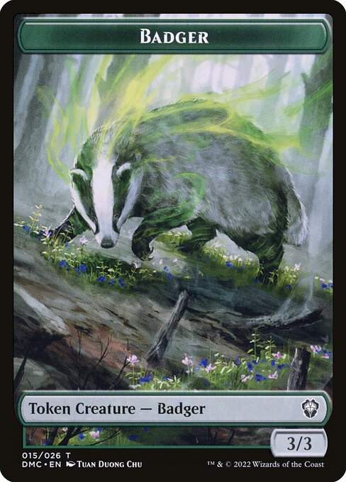 Badger highlighted card art