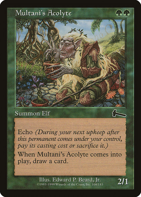 Multani's Acolyte highlighted card art