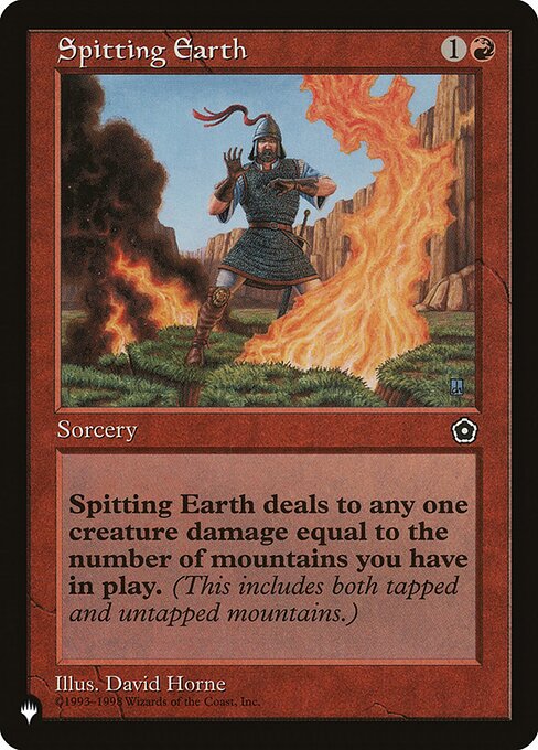 Spitting Earth highlighted card art