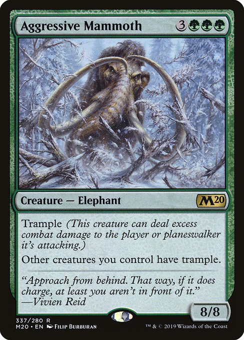 Aggressive Mammoth from Core Set 2020