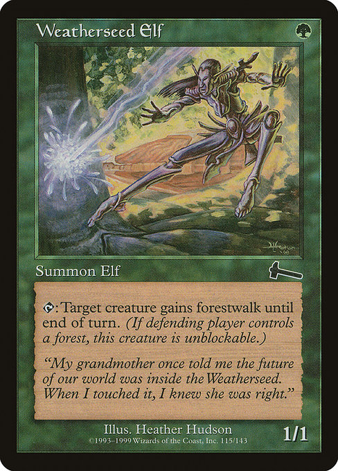 Weatherseed Elf highlighted card art