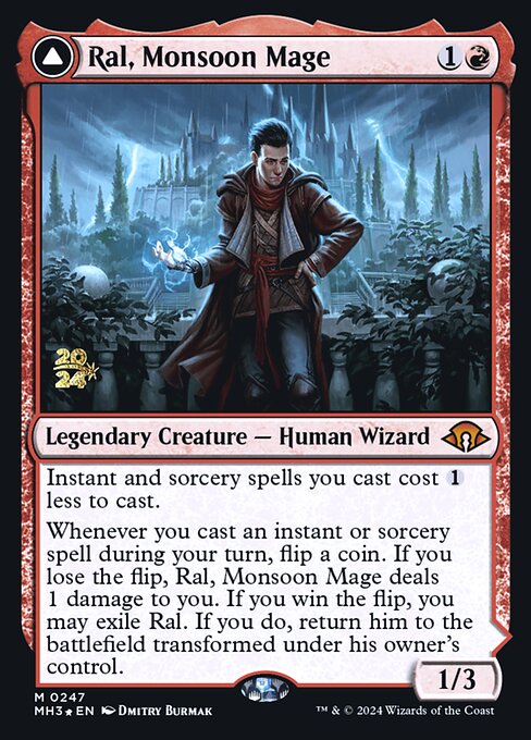Ral, Monsoon Mage // Ral, Leyline Prodigy from Modern Horizons 3 Promos