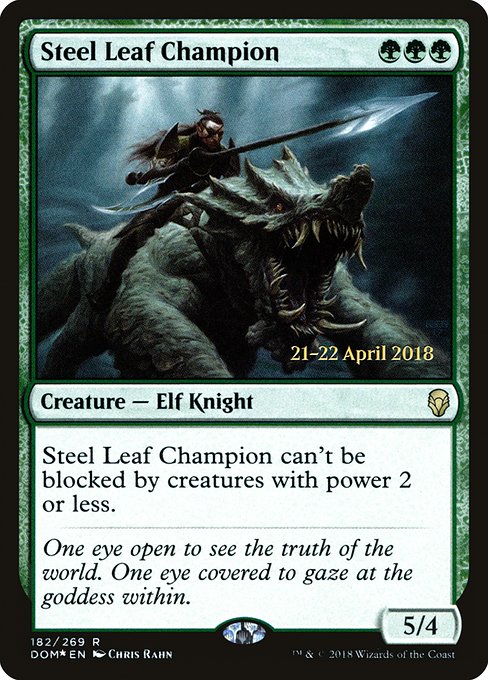 Steel Leaf Champion from Dominaria Promos