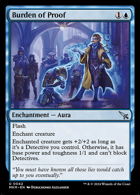 Burden of Proof highlighted card art