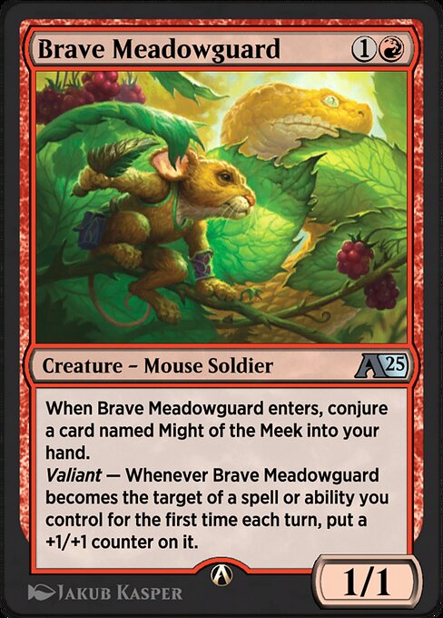 Brave Meadowguard highlighted card art