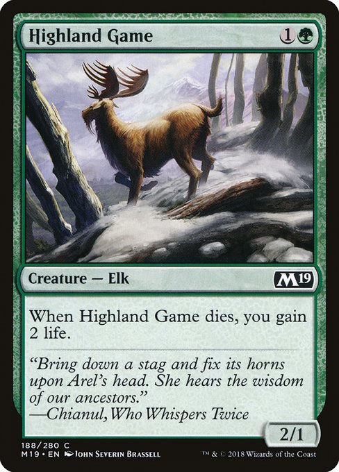 Highland Game highlighted card art