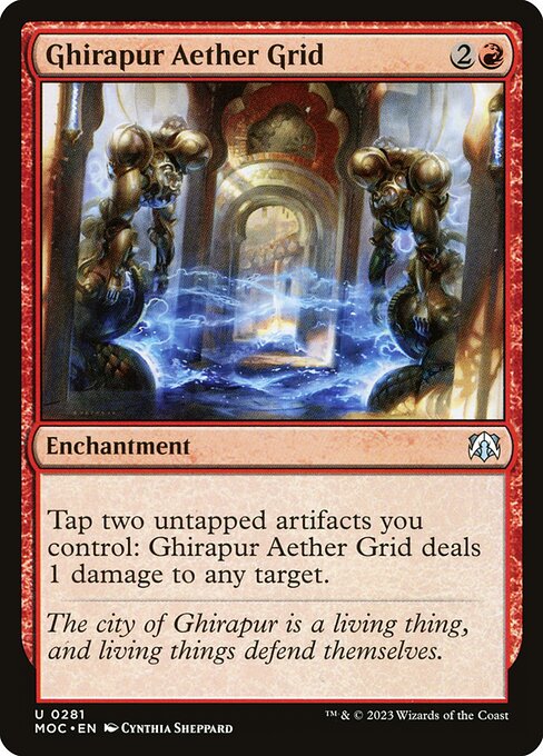 Ghirapur Aether Grid highlighted card art