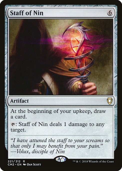 Staff of Nin highlighted card art