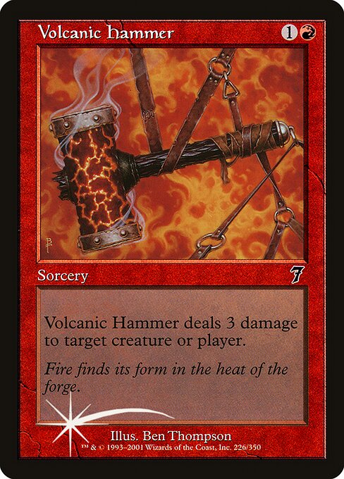 Volcanic Hammer from Seventh Edition