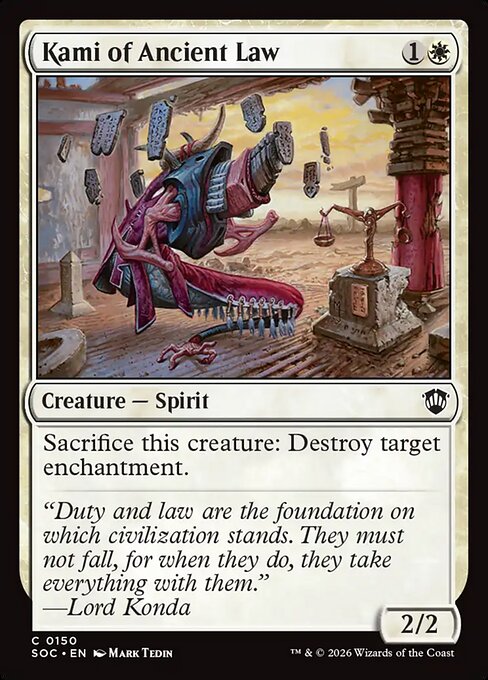 Kami of Ancient Law from Secrets of Strixhaven Commander