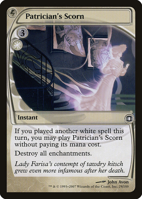 Patrician's Scorn highlighted card art