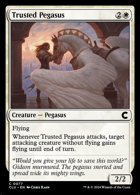 Trusted Pegasus highlighted card art
