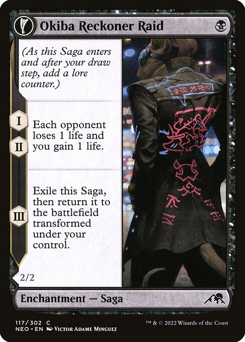 Okiba Reckoner Raid // Nezumi Road Captain from Kamigawa: Neon Dynasty
