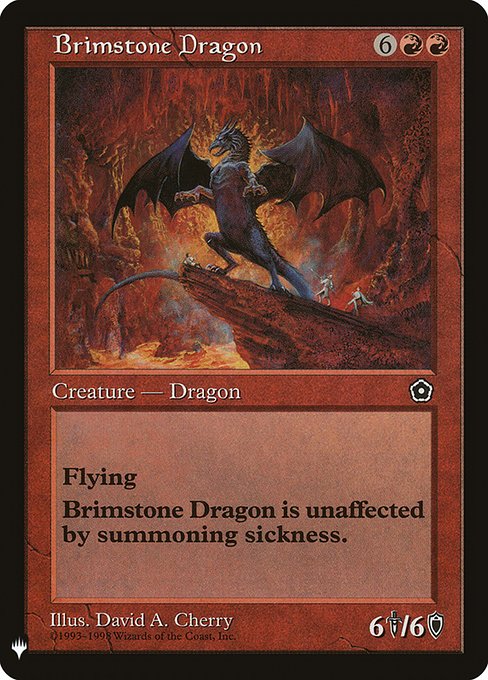 Brimstone Dragon highlighted card art