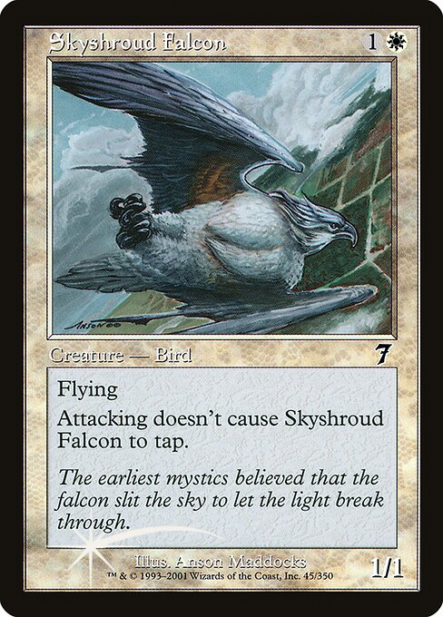 Skyshroud Falcon highlighted card art