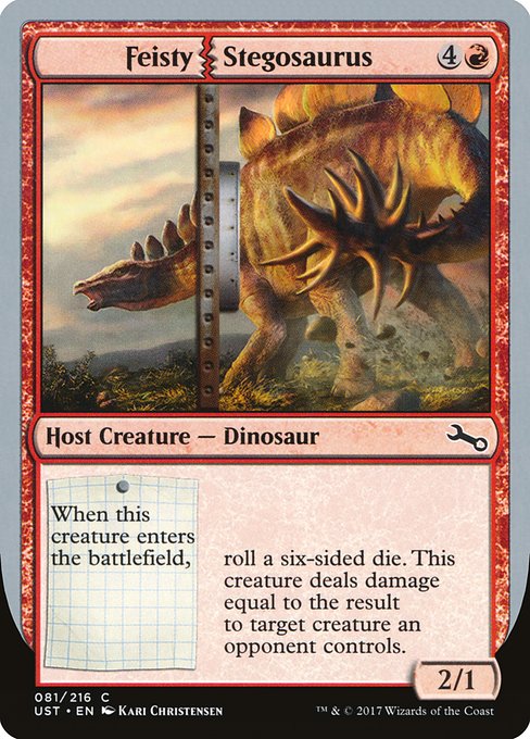 Feisty Stegosaurus highlighted card art