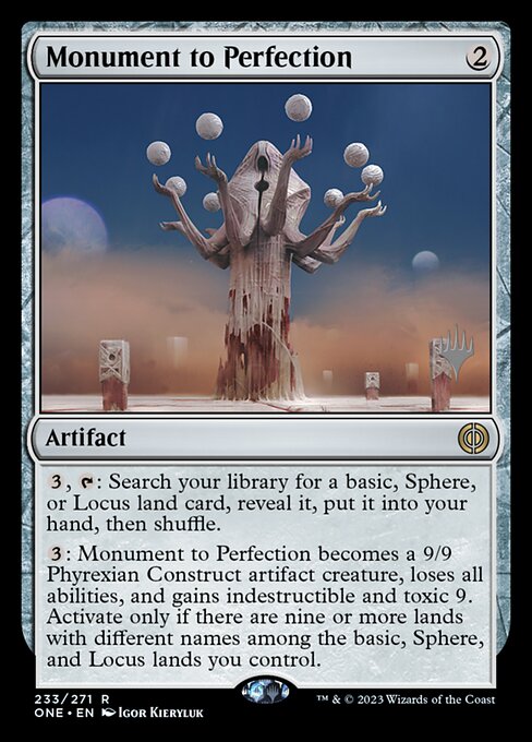 Monument to Perfection from Phyrexia: All Will Be One Promos