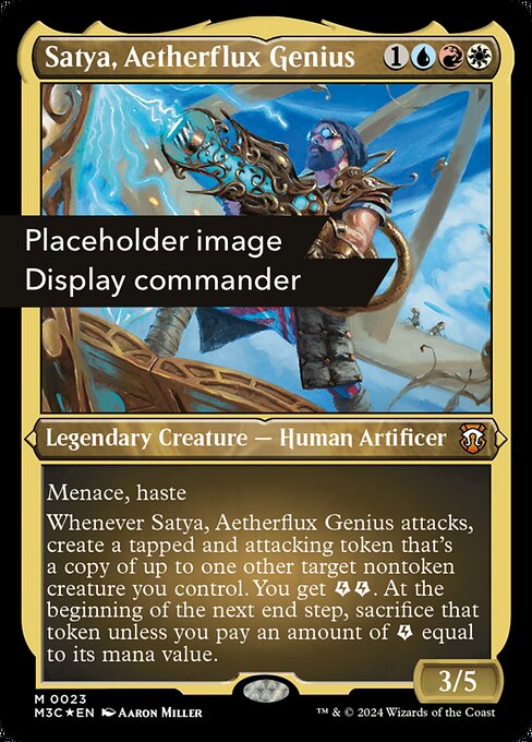 Satya, Aetherflux Genius from Modern Horizons 3 Commander