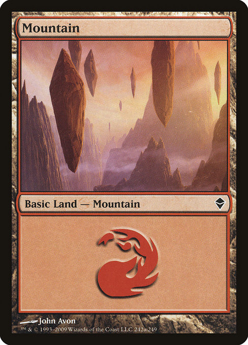 Mountain from Zendikar